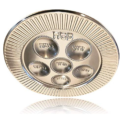Plato Seder Plastico (10 Unidades) - Plato Tradicional De 13
