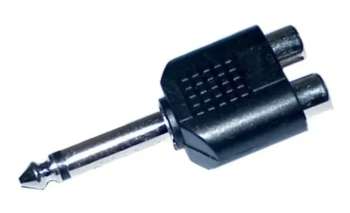 Convertidor Mono 6.3mm A Jack Rca Ye De Audio Ad-267 2 Und