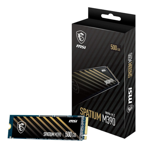 Ssd Estado Solido M.2 M2 Pcie Nvme Msi Spatium M390 500 Gb