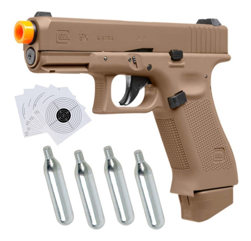 Airsoft Glock 19x Tanques Co2 Gen 5 Blowback Bbs 6mm Xchws C