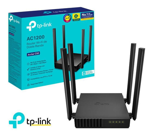 Router Tp-link Ac1200 Doble Banda Archer C50 4 Antenas