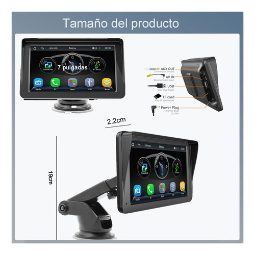 Autoestereos For Carro De 7 Pulgada,autoestereo Portátil