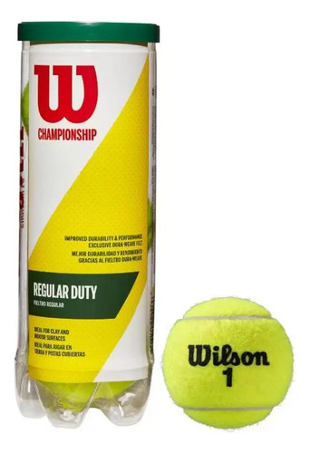 Tubo Wilson Championship Regular Duty Para Superficie Suave