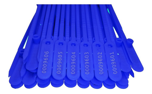 Imagem 2 de 3 de Lacre Para Malote Numerado - 16cm - Pacote C/100 Unidades.