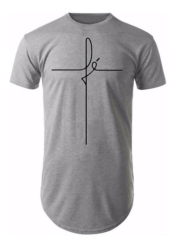 Imagem 1 de 1 de Camisetas Grandes Tamanhos Especiais Estampada Fé
