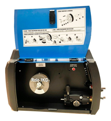 Imagem 10 de 10 de Maquina Solda Mig Tig Eletrodo 150a Bivolt Tocha Mig Gratis