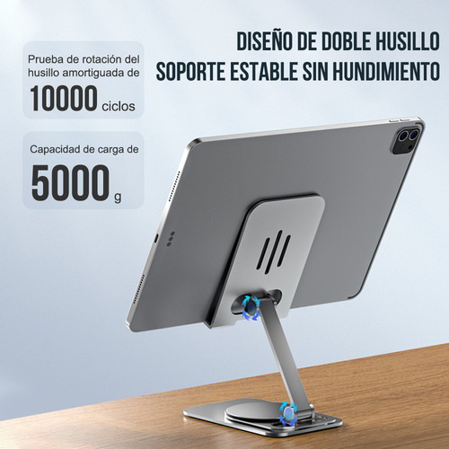 2 Pcs Soporte Base Para Celular Escritorio Rotación Plegable
