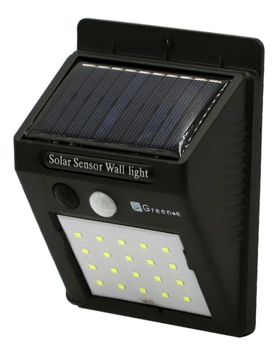 Foco Solar Led 20 Green-e Con Sensor De Movimiento