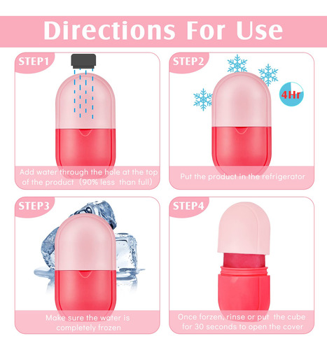 Molde For Rodillo De Hielo Facial, Cubo De Silicona