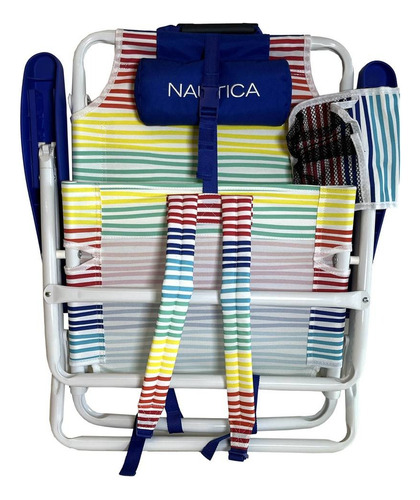 Silla Plegable Para Playa Nautica Original 5 Posiciones Arcoíris