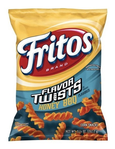 Fritos Flavor Twists Honey Bbq Flavored Corn Chips 262.2 G