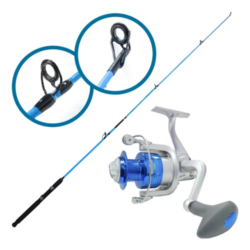 Kit Para Pesca Star Fish Vara 1,80m + Molinete Neoblu 5000