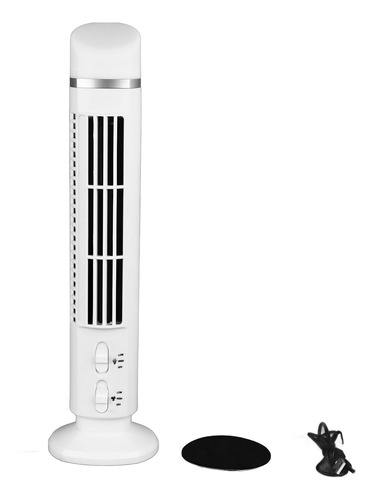 Ventilador De Mesa Bladeless Tower Portable Usb Para Quarto