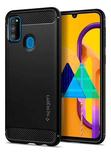 Spigen Rugged Armor Diseñado Samsung Galaxy M30s Case (2019)