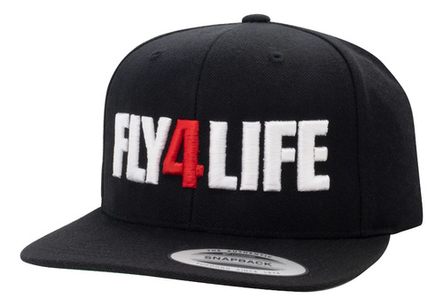 Black Flys 4 Life Puff Logo Gorra Black Flys Nuevo Modelo