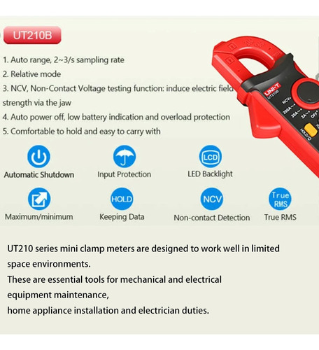 Multímetro De Alta Precisión Pinza Meter Uni-t Ut210b
