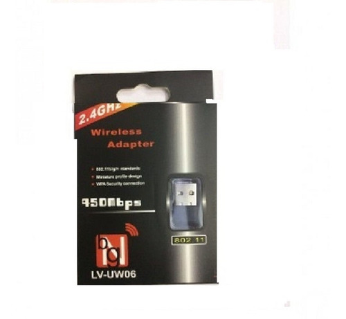 Adaptador Receptor Wireless Usb Wi-fi  450mbps