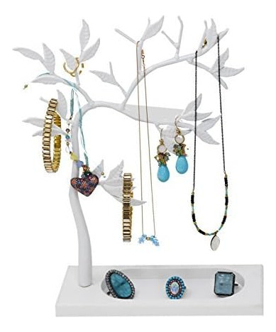 Lilgift  - Árbol De Joyería De Metal Para Collares, Pulseras