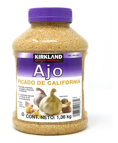 Ajo Picado De California Kirkland Signature De 1.36 Kg