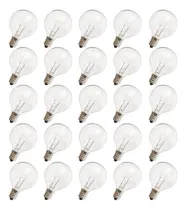 Comprar 25 G40 Focos E12 5w Exterior Repuestos Luces 120v Luz Blanco Cálido