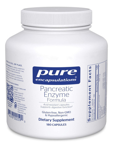 Enzimas Pancreáticas Pure Encapsulations 180 Cápsulas