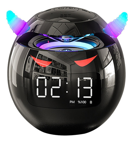 Reloj Despertador Led Parlante Bluetooth Recargable 8902