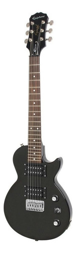 Guitarra eléctrica Epiphone Electric Travel Les Paul Express de caoba ebony níquel con diapasón de granadillo brasileño