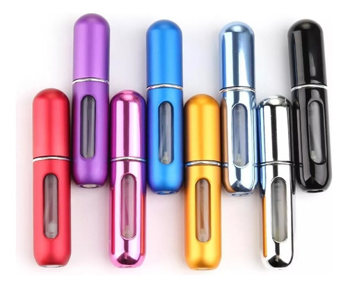 Mini Perfumero Recargable Atomizador Perfume Portátil 5ml Negro