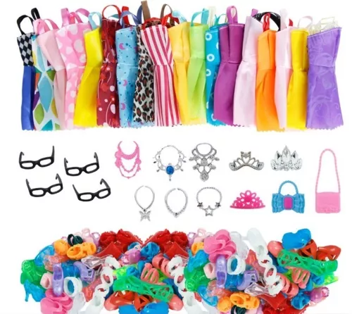 Kit Roupa Barbie (Muda de Cor)  Brinquedo Barbie Usado 79706304