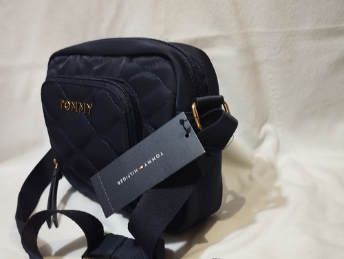 Crossbody, Morral Tommy Hilfiger Mujer Azul Oscuro Lisa Oro Azul Oscuro