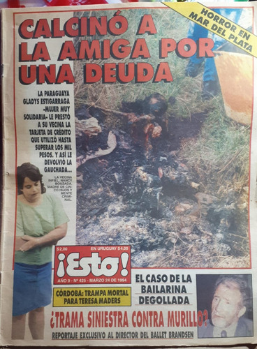 Esto 1994 Mariela Muñoz Transexual Montonero Nicoletti (Usado)