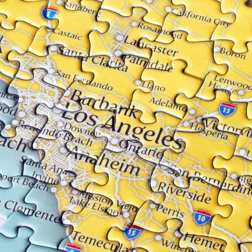 Hennessy Puzzles Mapa De California - Rompecabeza De 1000 Pi