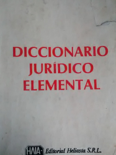 Diccionario Juridico Elementel Cabanellas