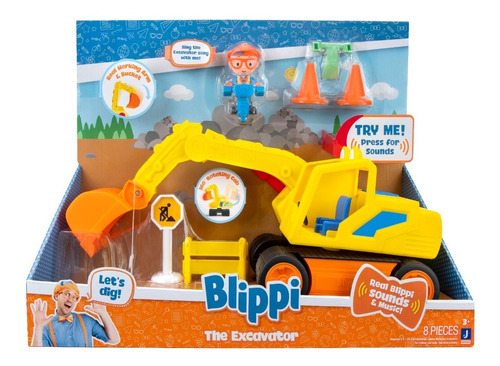 Blippi Vehículo Camión Retroexcavadora Original