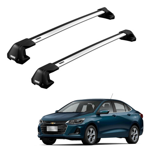 Rack Bagageiro Thule Evoedge Gm Novo Onix Plus Sedan 19 Mais