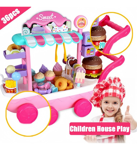 Set De Juego Educativo Para Niños Con Carrito De Caramelos