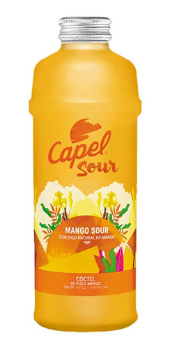 Coctel Sour Pica O Mango Sour Capel 700 Cc(3 Unidades)-super