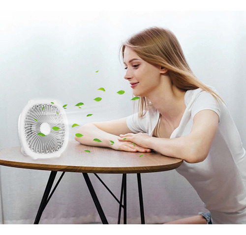 Cbq Ventilador Pequeño De Escritorio Con Carga Eléctrica