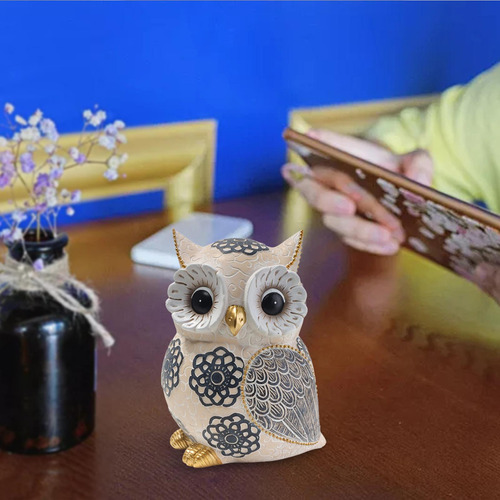 Colección Owl Ornament Art Crafts Escritorio Jardín Búho