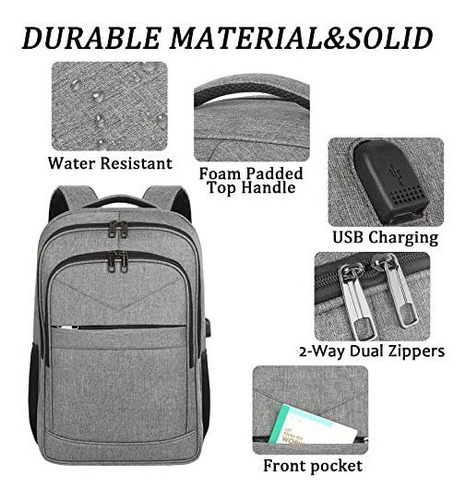 Mochila Para Portátil, Mochila De Viaje, Tamaño Tsa Extra Gr