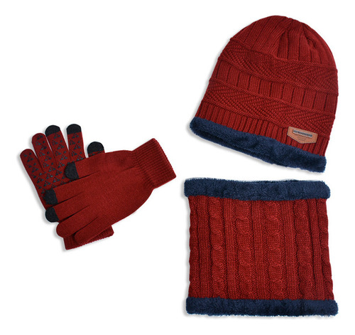 Set De 3 Piezas For Niños, Gorro, Bufanda Y Guantes De Poli