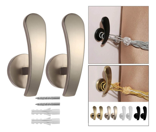 2 De Para Cortinas Para Accesorios De Cortinas Y Plata