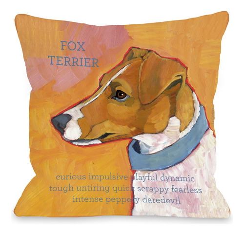 Bentin Pet Decoracion Fox Terrier 1 almohada