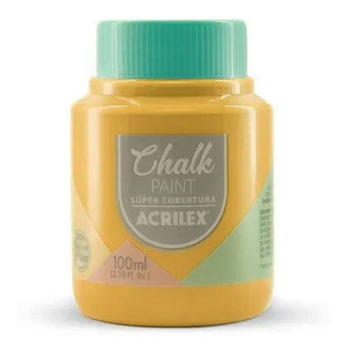 Pintura artesanal Chalk Paint, 100 ml, color azafrán 849, Acrilex