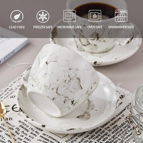 Cazas De Espresso De Siducal Juego De Tazas De Café De Cerám