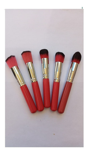 Imagen 5 de 6 de Set Brochas Maquillaje Suave Fibra Para Ojos Y Rostro