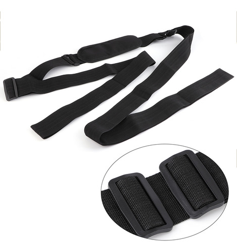 Correa Para Tabla De Surf Con Hombro Ajustable Negra De 5 Cm