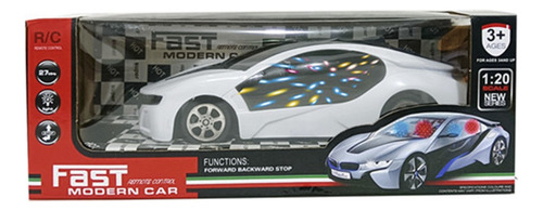 Auto Fast Modern Car Radio Control 1:20 Blanco