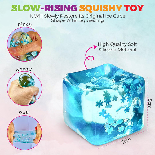 Stress Balls Ice Cube With Snowflakes Inside For Your Best M