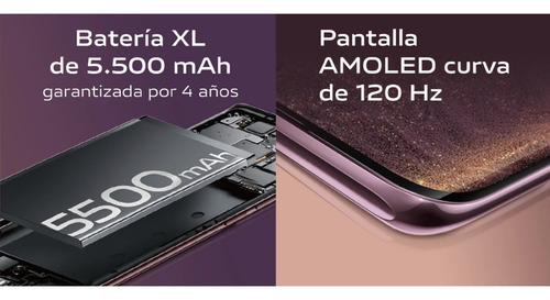 Celular Vivo V40 Lite 256g Púrpura 8gb Ram Android 14 Negro